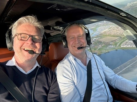 En toen zat ik ineens in de lucht met Edwin